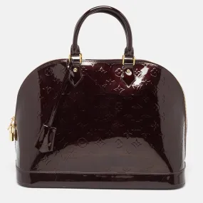 Amarante Monogram Vernis Alma GM Bag