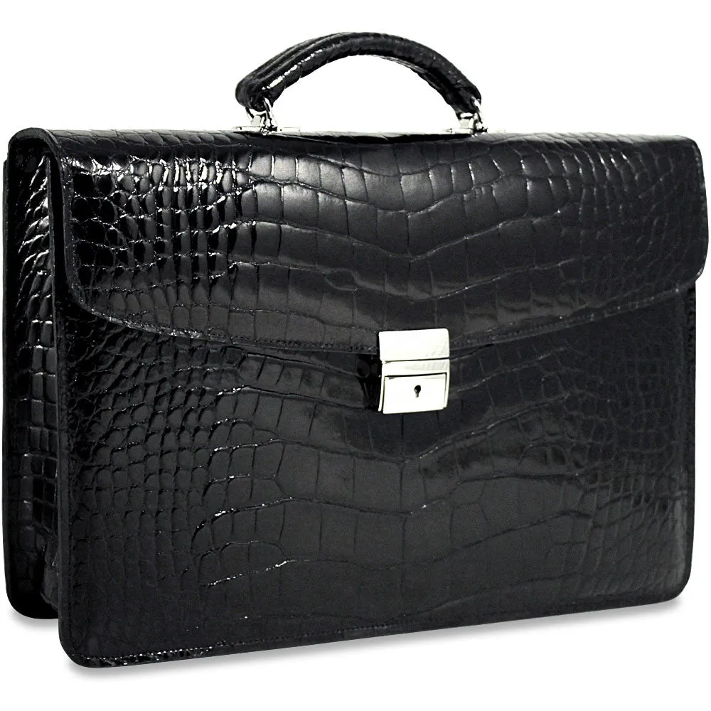 American Alligator Slim Briefcase #AL401