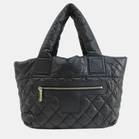 Black Nylon Small Coco Cocoon Tote Bag