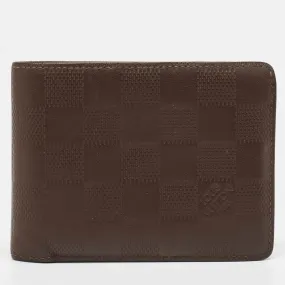 Brown Damier Infini Leather Multiple Wallet