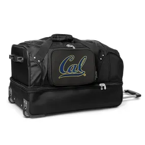 California Bears 27" Black Rolling Drop Bottom Duffel