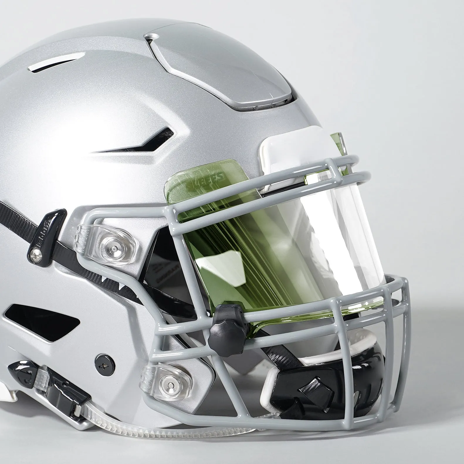 Camo Green Machine Silver Helmet Eye-Shield Visor