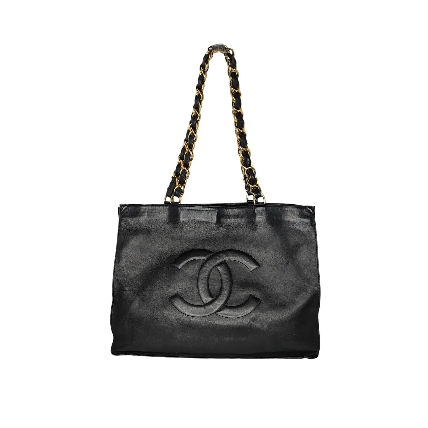 Chanel bag Vintage Calfskin CC Chain XL Shopper Tote