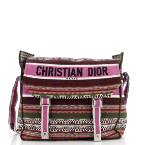 Diorcamp Messenger Bag Embroidered Canvas