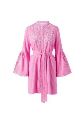 Everly Pink/White Kaftan