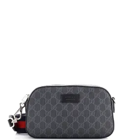 GUCCI Web Camera Shoulder Bag GG Coated Canvas Small