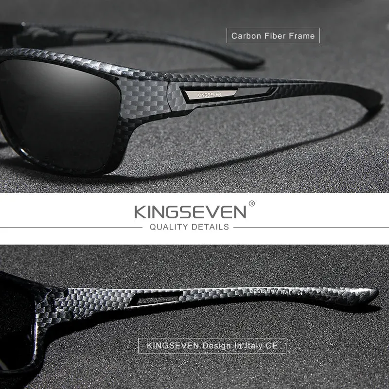 KINGSEVEN Polarized Cycling Sunglasses Men Fashion New Sports Style Square Sun Glasses Male Outdoor Travel UV Goggles