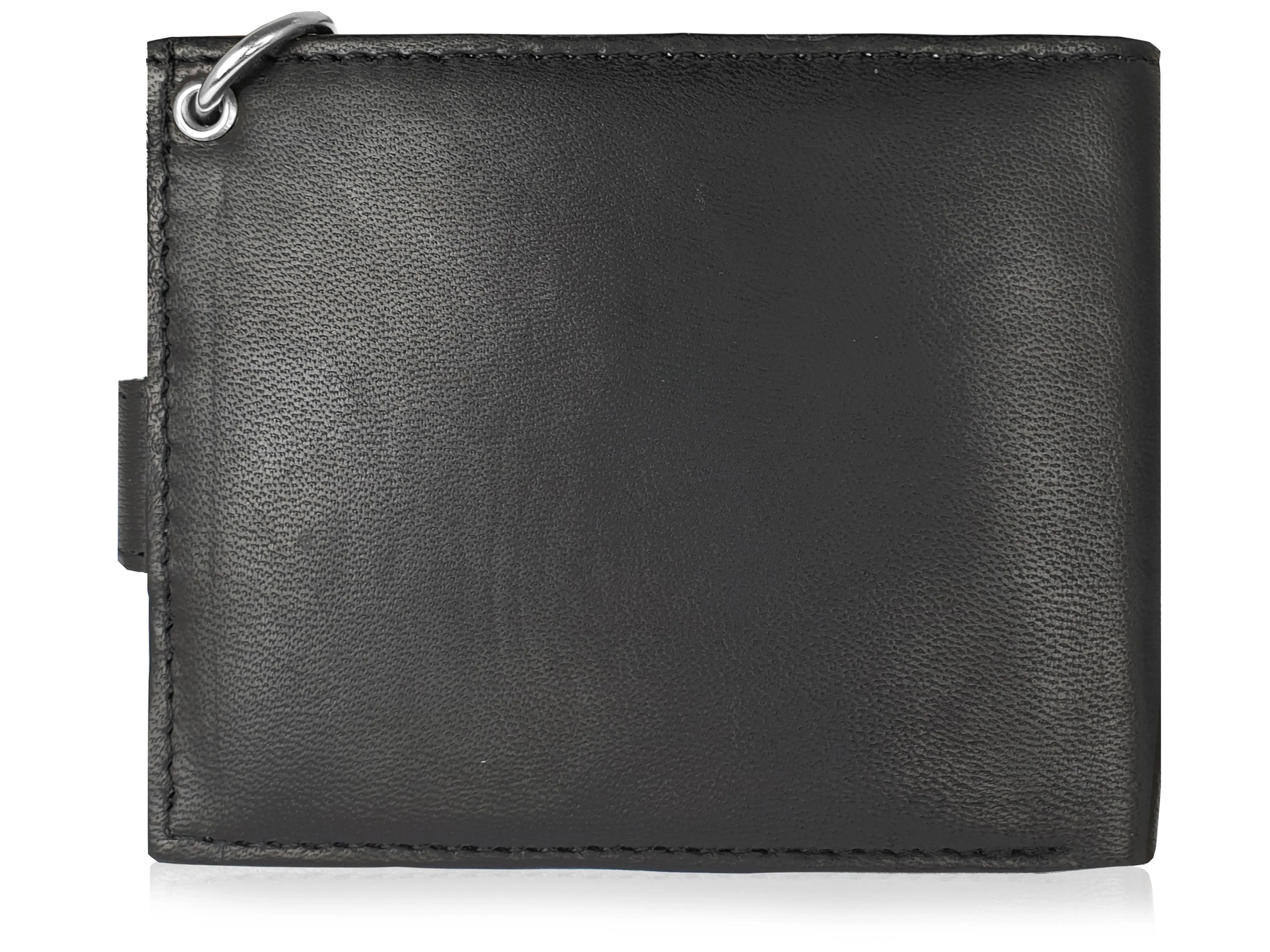 Leather Men's Chained Wallet, RFID Protected Card Slots, Coin Pocket - Mans Gift