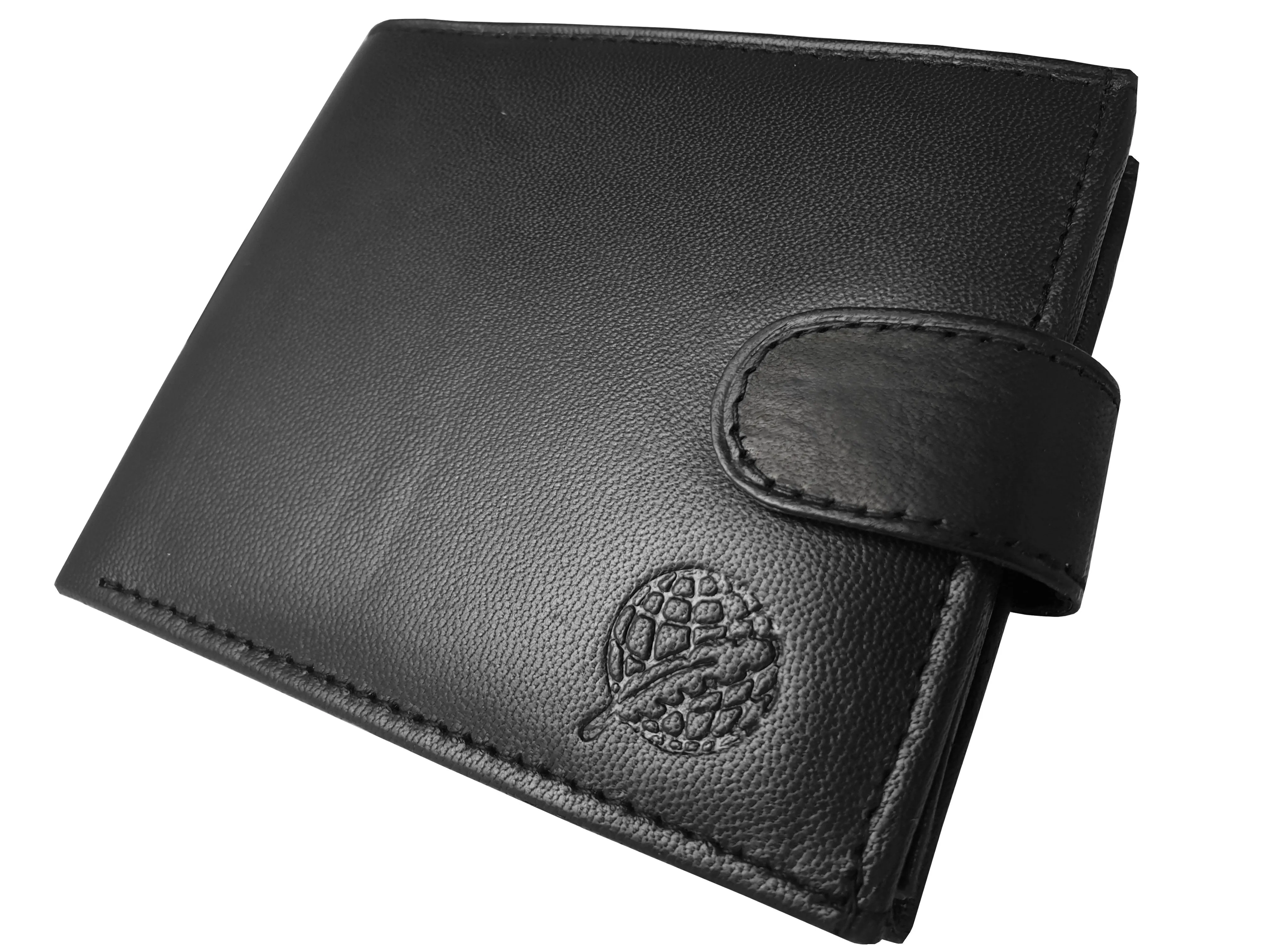 Leather Men's Chained Wallet, RFID Protected Card Slots, Coin Pocket - Mans Gift