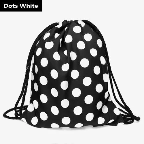 Lightweight Drawstring Emoji Bag