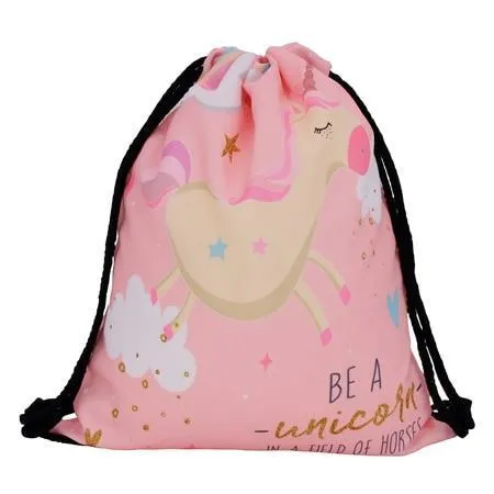 Lightweight Drawstring Emoji Bag