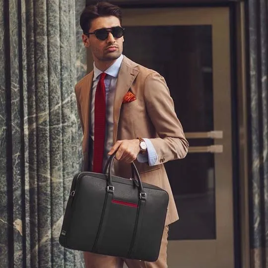 Manhattan Leather Briefcase