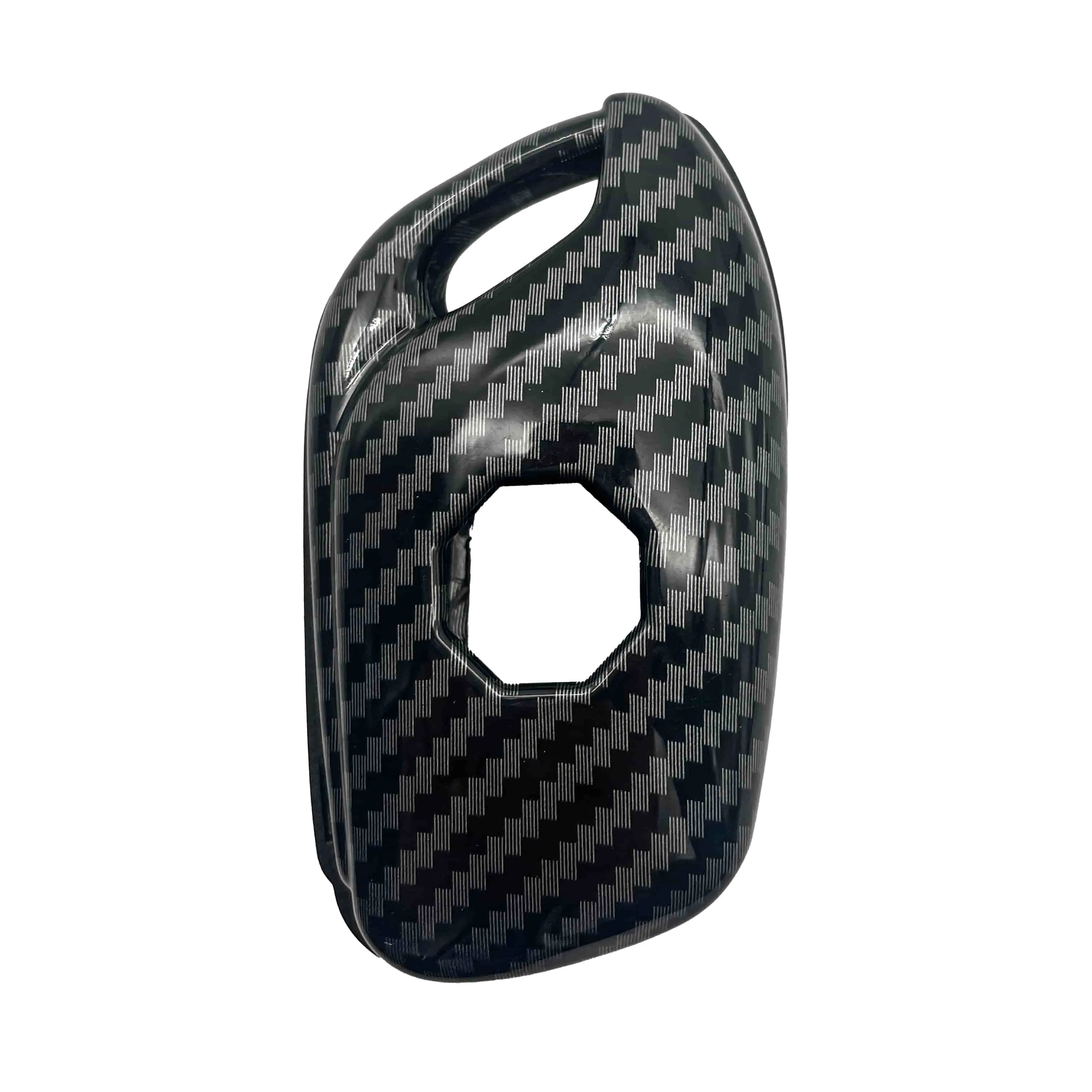 MG HS Plastic Protection Key Cover Carbon Fiber With Black 3 Buttons - Model 2020-2021