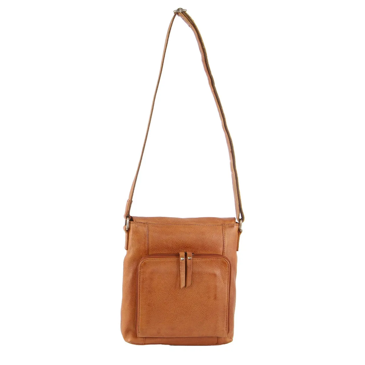 MILLENI COGNAC NAPPA LEATHER HANDBAG