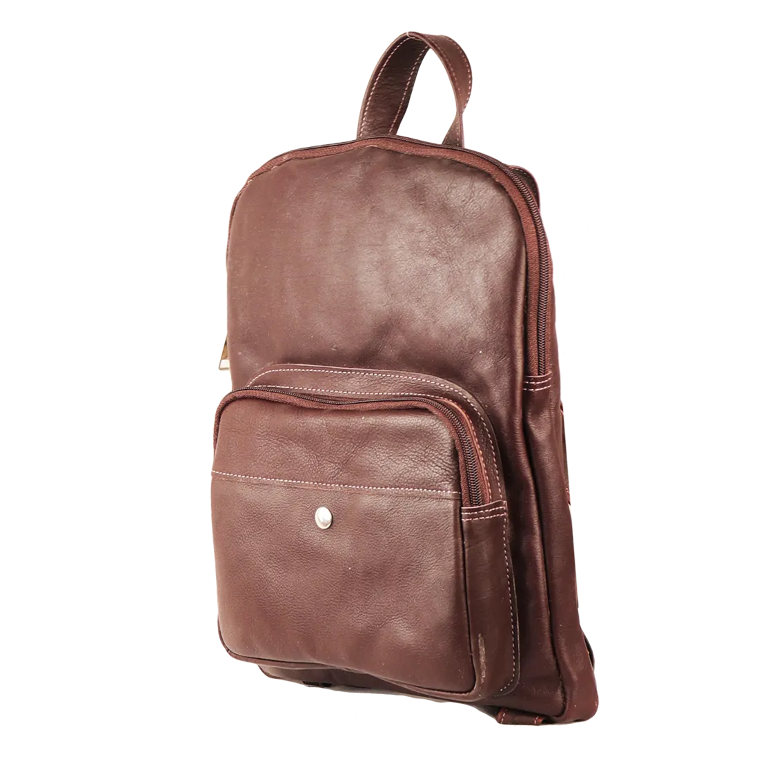 Mini Leather Backpack Brown