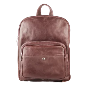 Mini Leather Backpack Brown