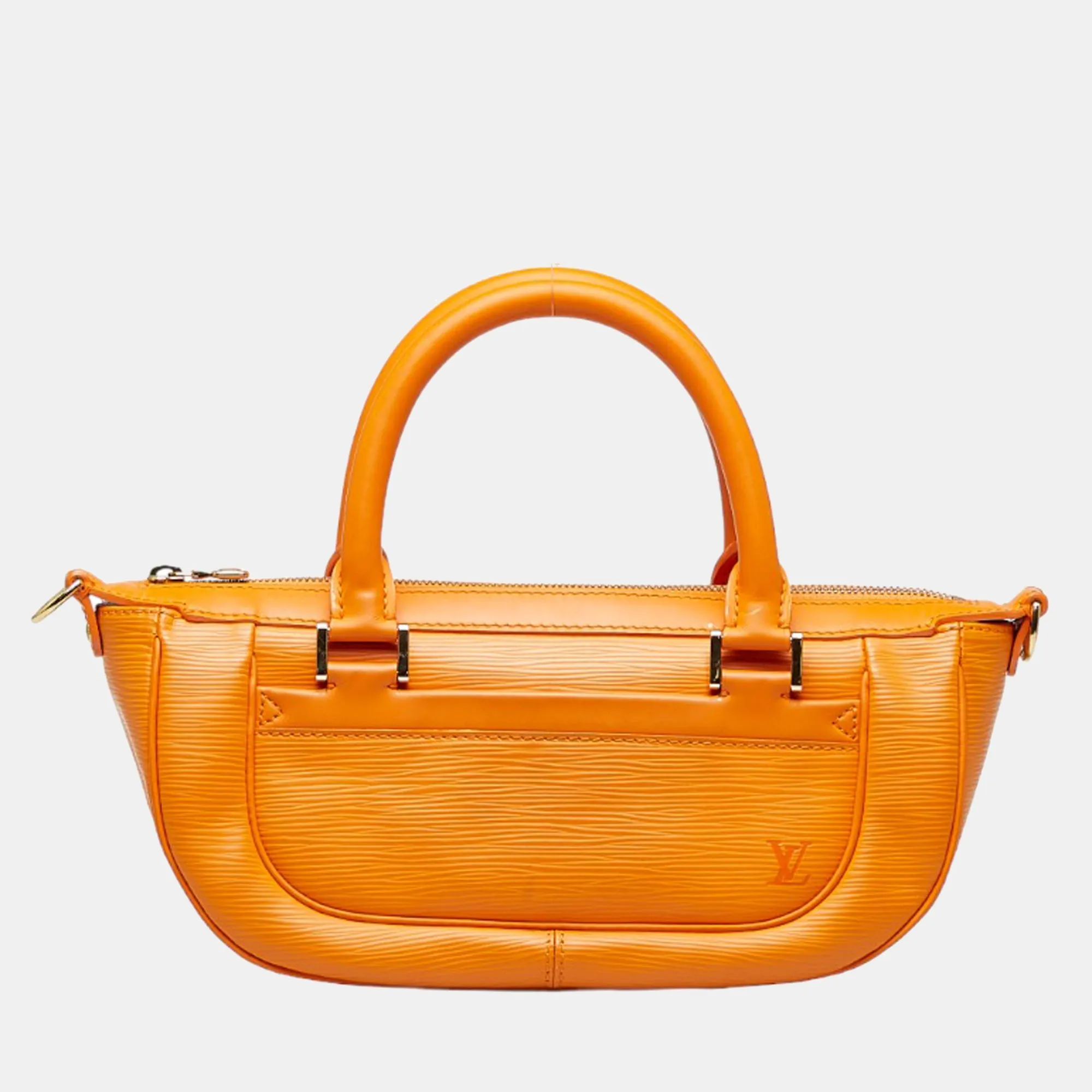 Orange Animal skin Epi Danura PM Handbag