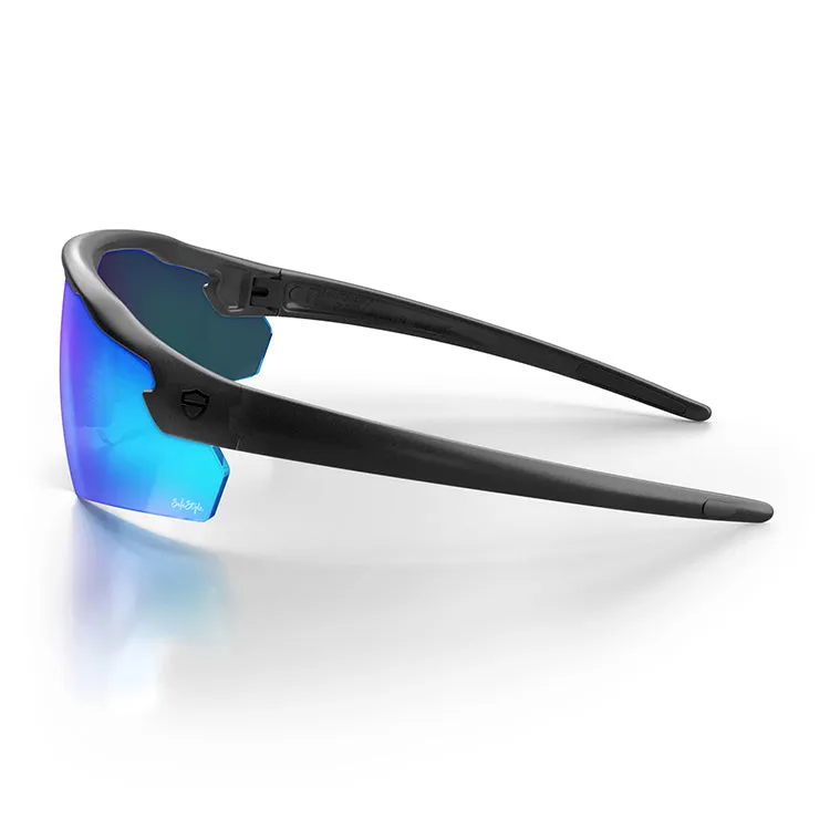 Phantoms Matte Black Frame Reflectors Blue Lens