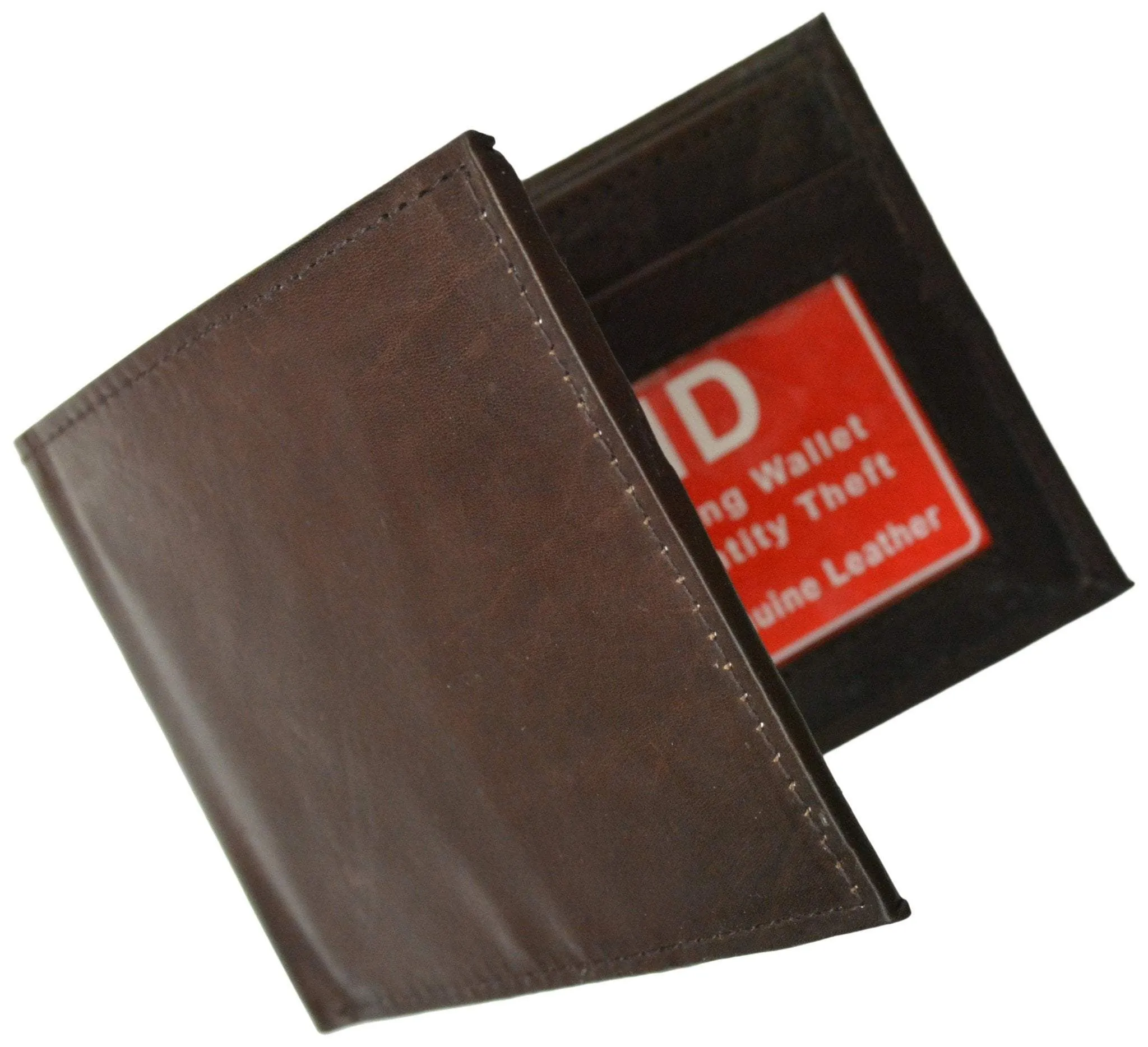 RFID Blocking Men's Leather Slim Bifold Wallet RFID 60 (C)