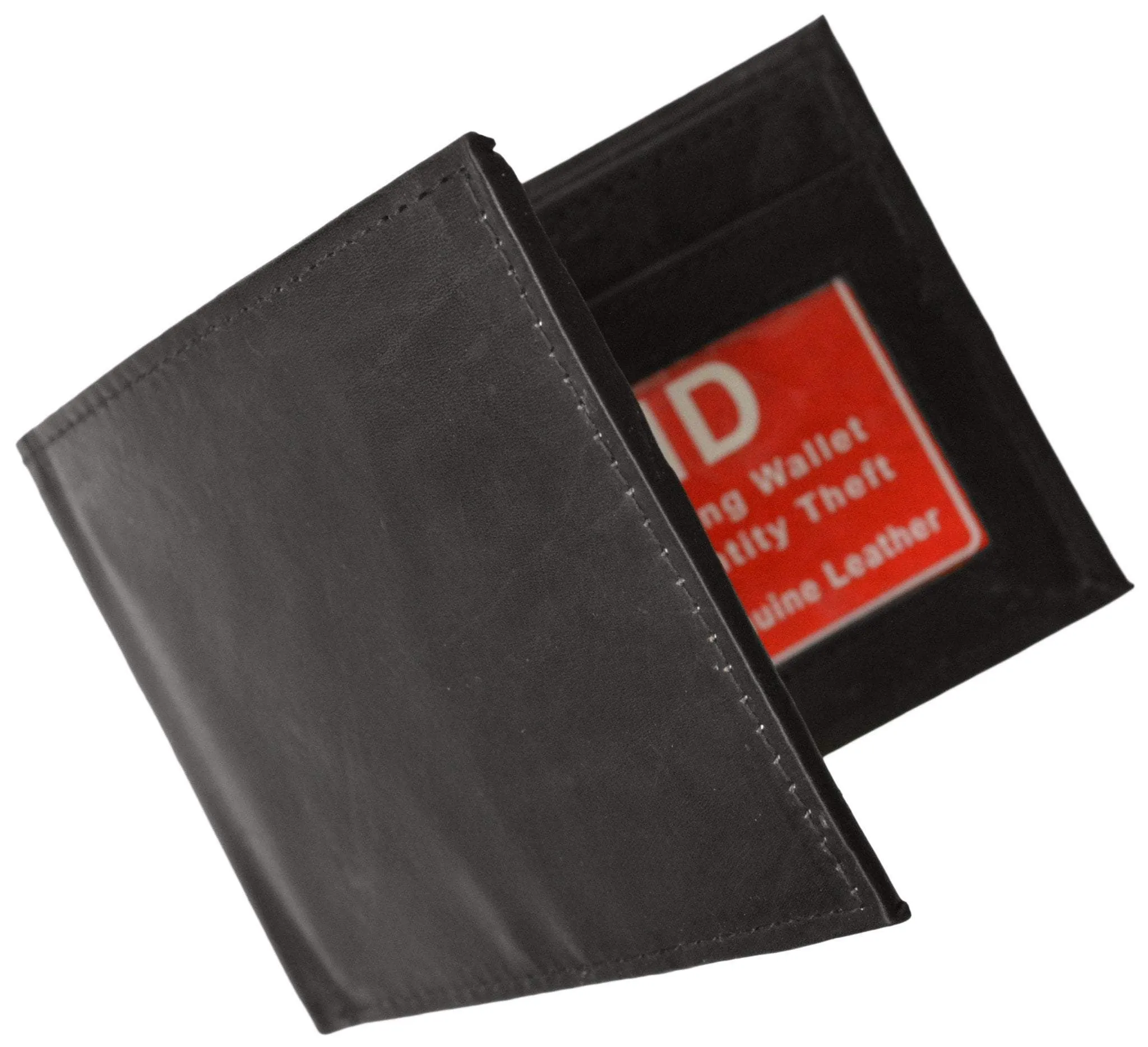 RFID Blocking Men's Leather Slim Bifold Wallet RFID 60 (C)