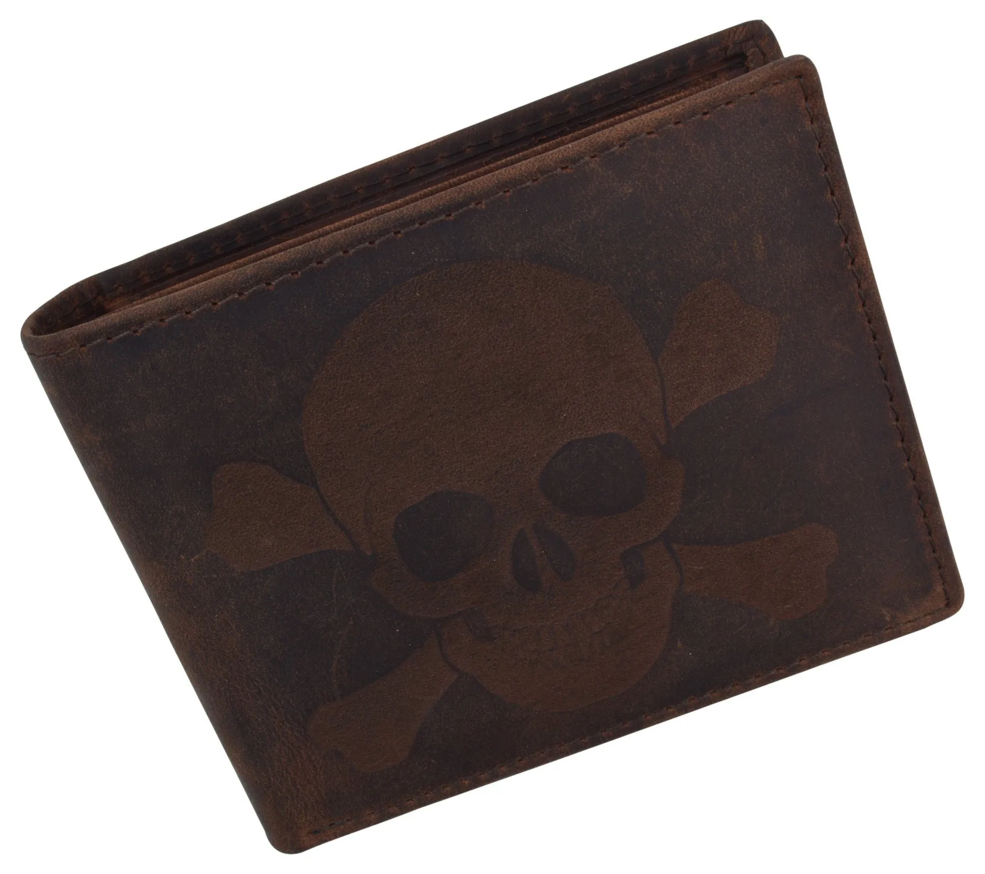 Skull Stamped RFID Technology Men Wallet