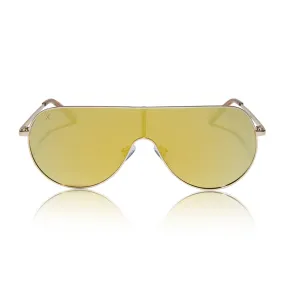 tarzana - gold   gold mirror polarized sunglasses