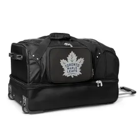 Toronto Maple Leafs 27" Black Rolling Drop Bottom Duffel