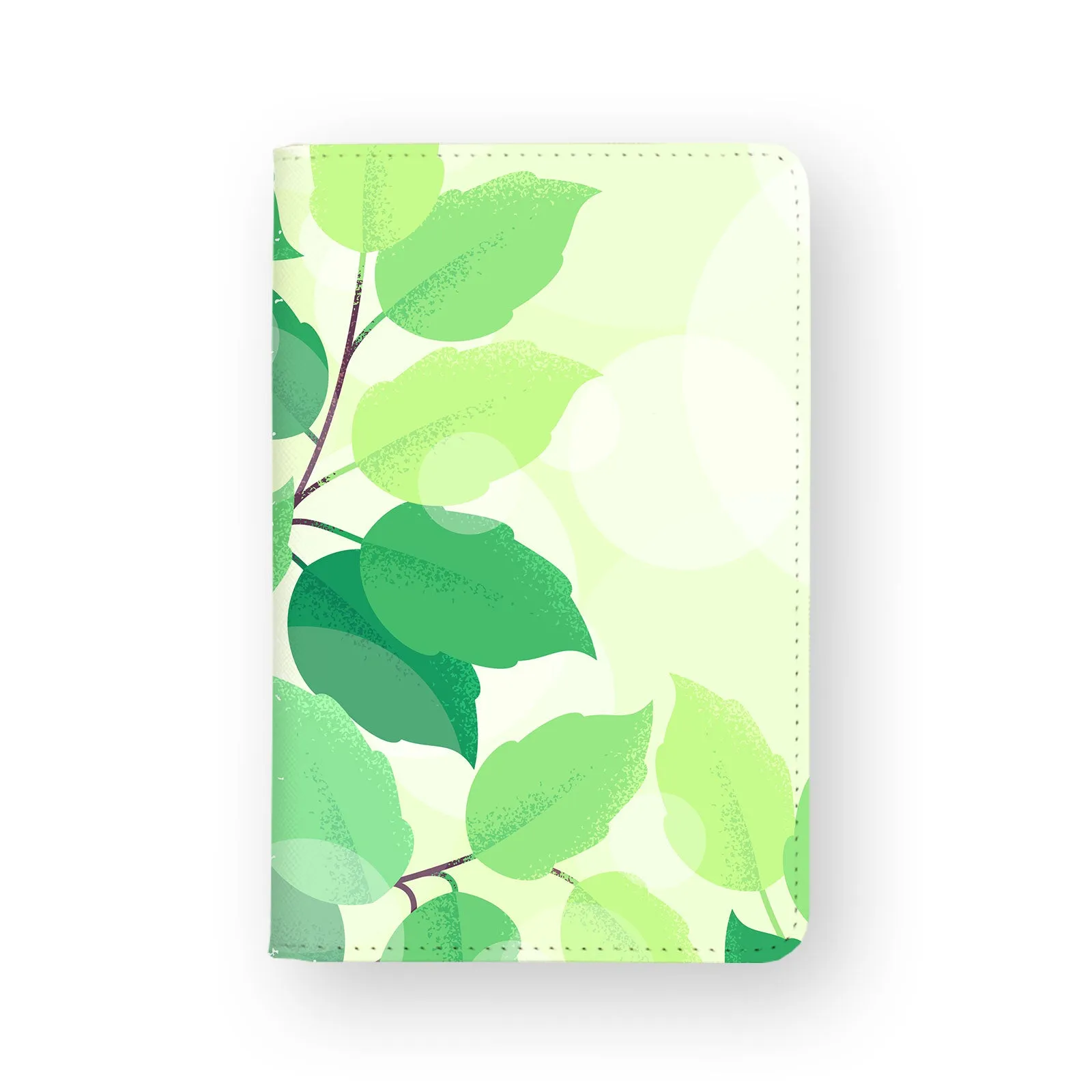 Travel Wallet - Green Leaves