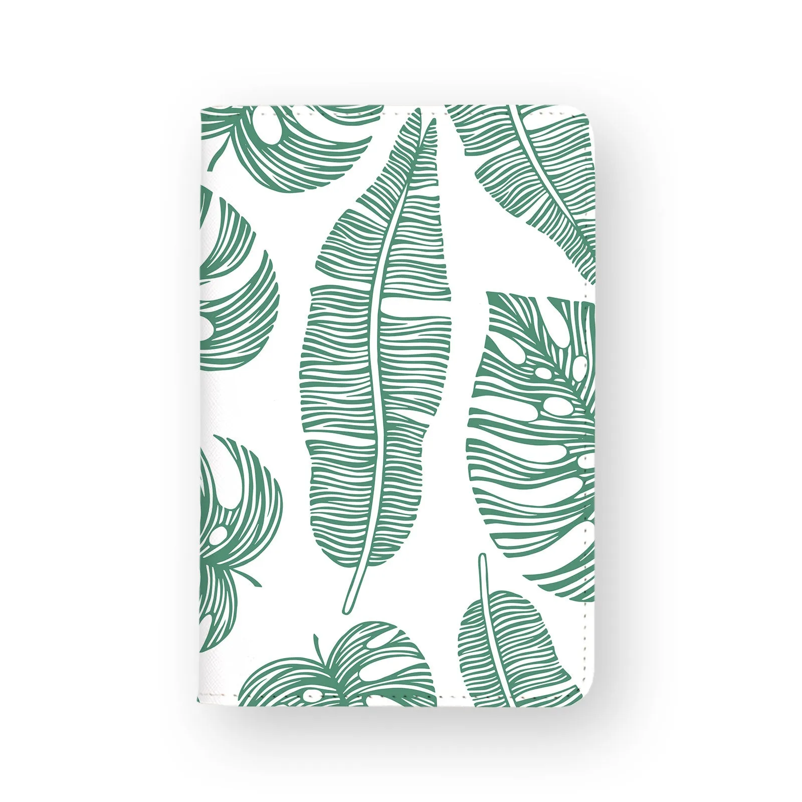 Travel Wallet - Green Leaves